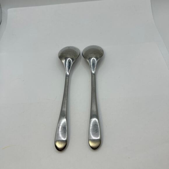 2 Tea Spoon Teaspoon Mikasa Brynley Satin (Stainless) 7" - Picture 3 of 6